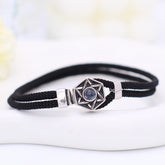 Personalisierte Projektions Armbänder mit Bild im Stein für Paare-Sechszackiger Sternanhänger